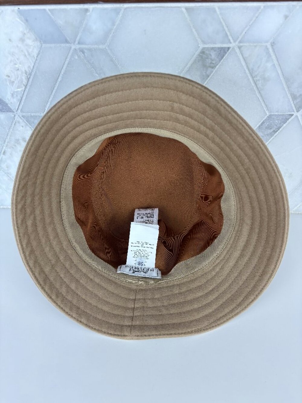 Hermes Cashmere Harper H Sellier Silk Lined Bucket Hat - Picture 7 of 11